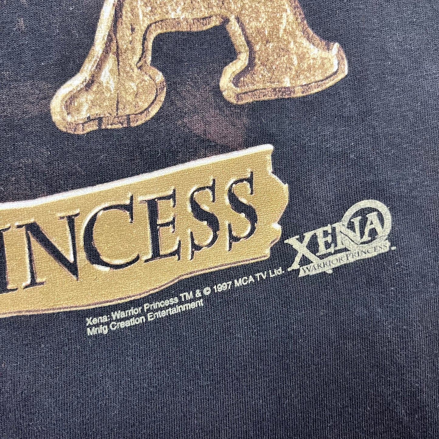 1997 Xena: The Princess Warrior TV Show Promo tee / L