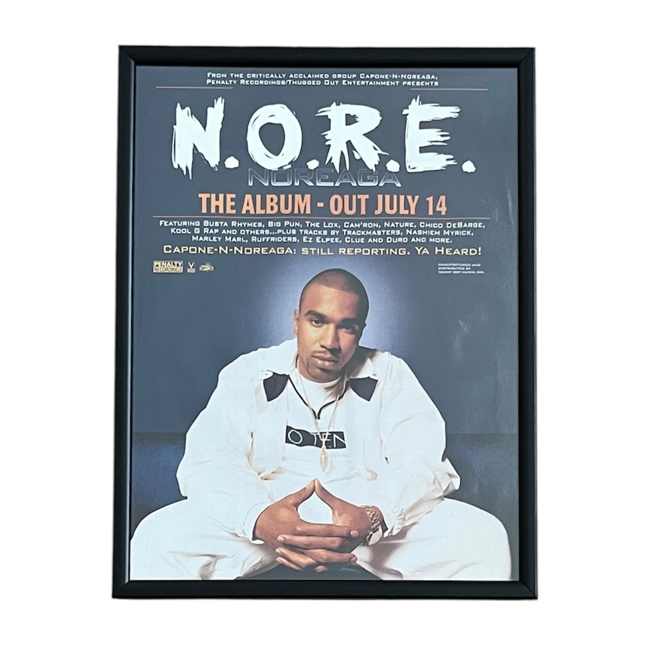 1998 NOREAGA “N.O.R.E.” Album Promo framed cut out 21x28cm