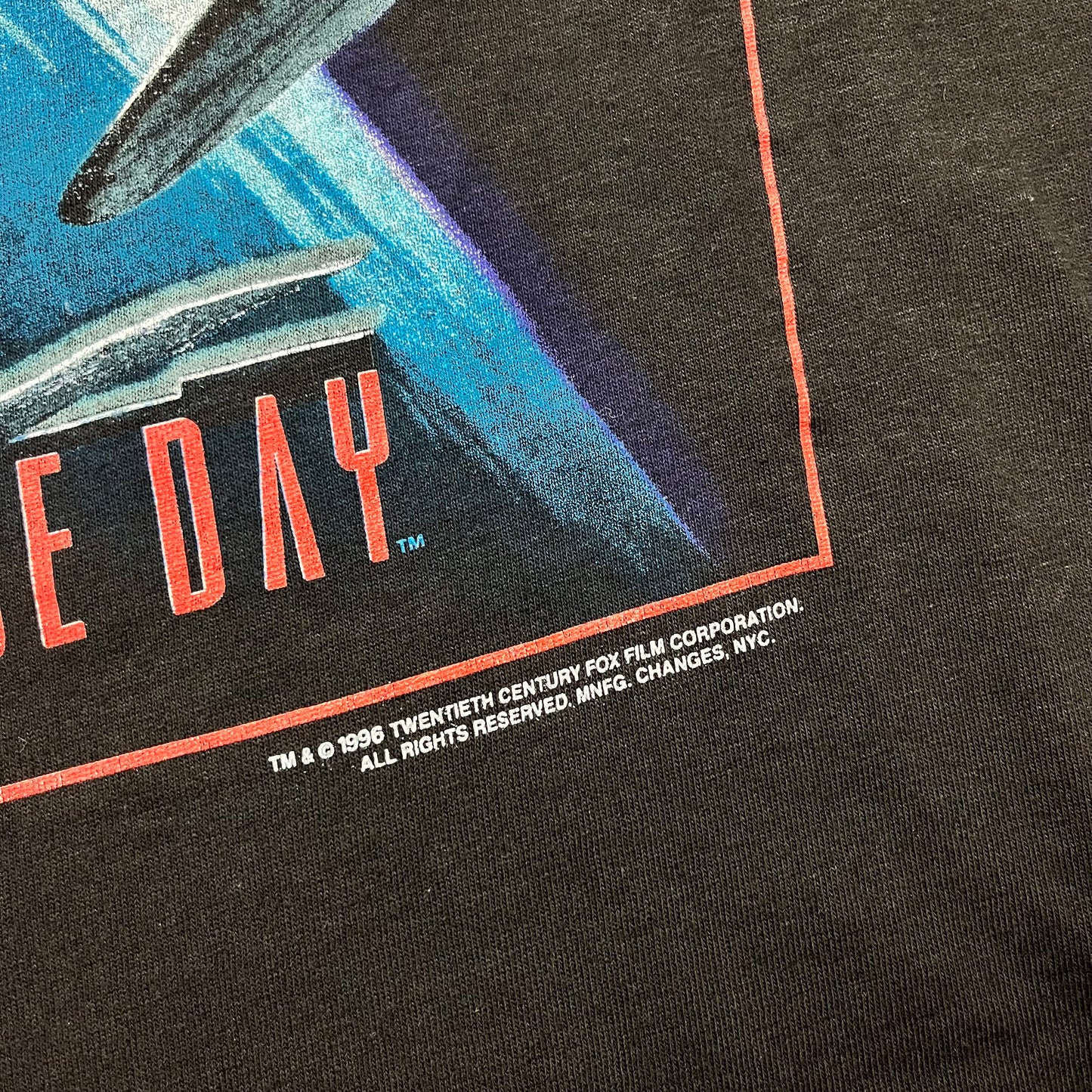 1996 Independence Day Movie Promo tee / XL