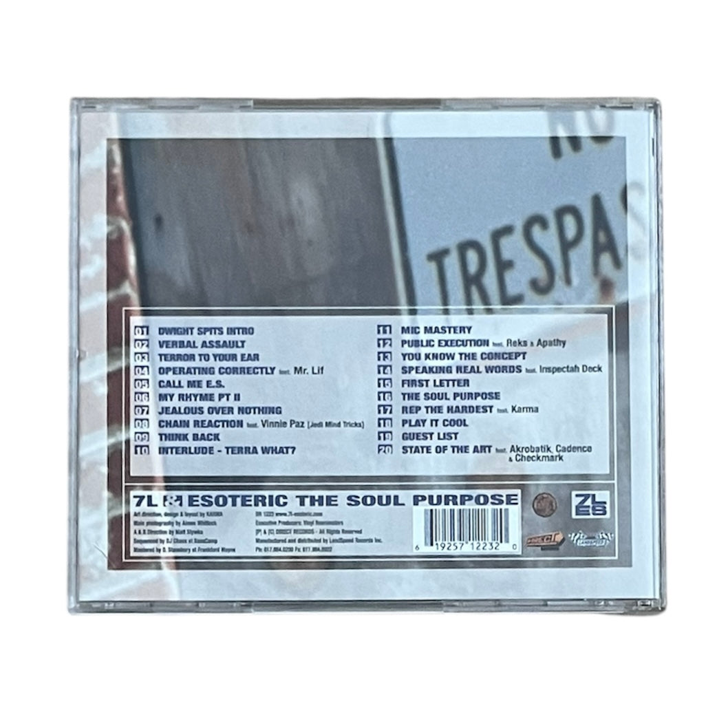 7L & ESOTERIC - THE SOUL PURPOSE - 2001 (CD)