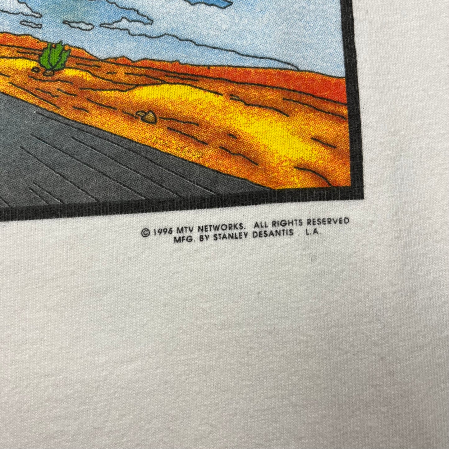 1996 Beavis & Butthead Do America Movie Promo tee / L