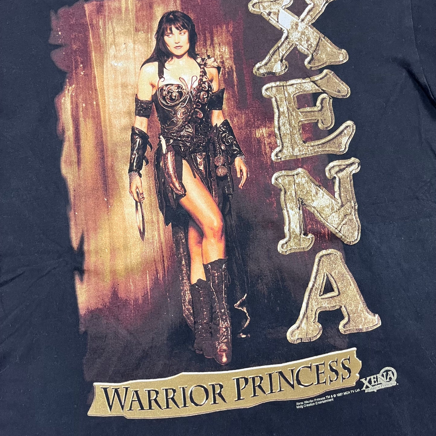 1997 Xena: The Princess Warrior TV Show Promo tee / L