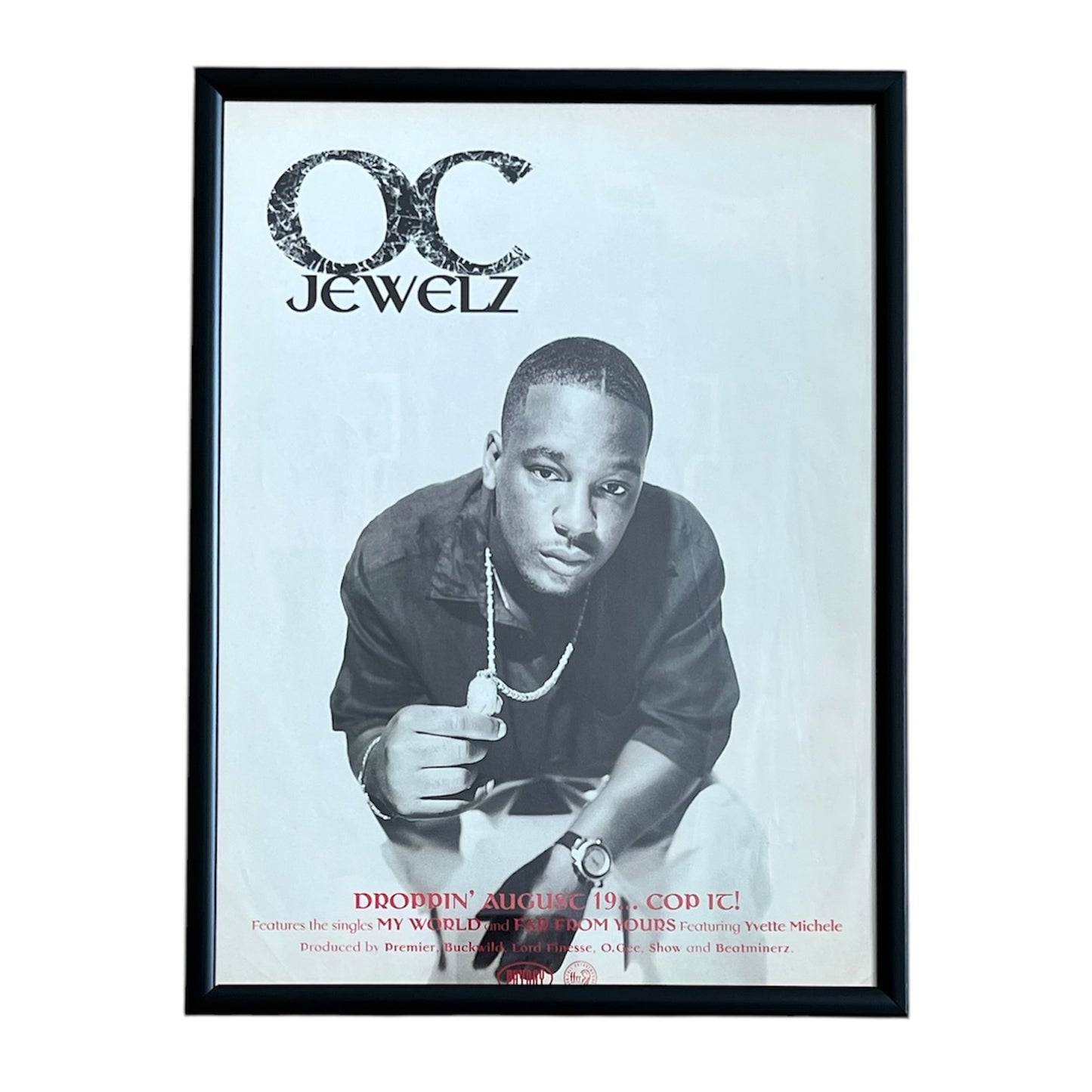 1998 OC “JEWELZ” Album Promo framed cut out 21x28cm