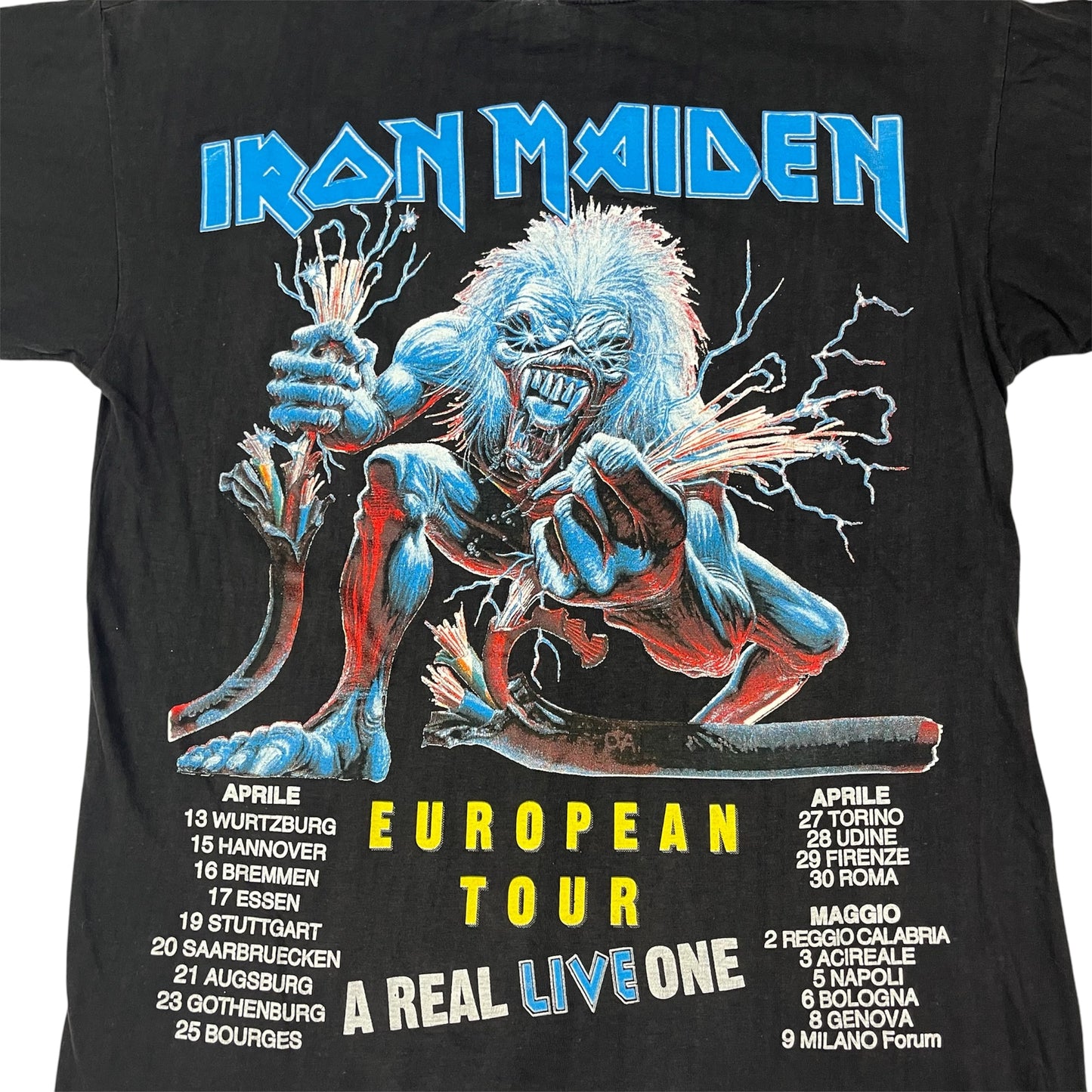Vintage 90s IRON MAIDEN A Real One Live European Tour / M