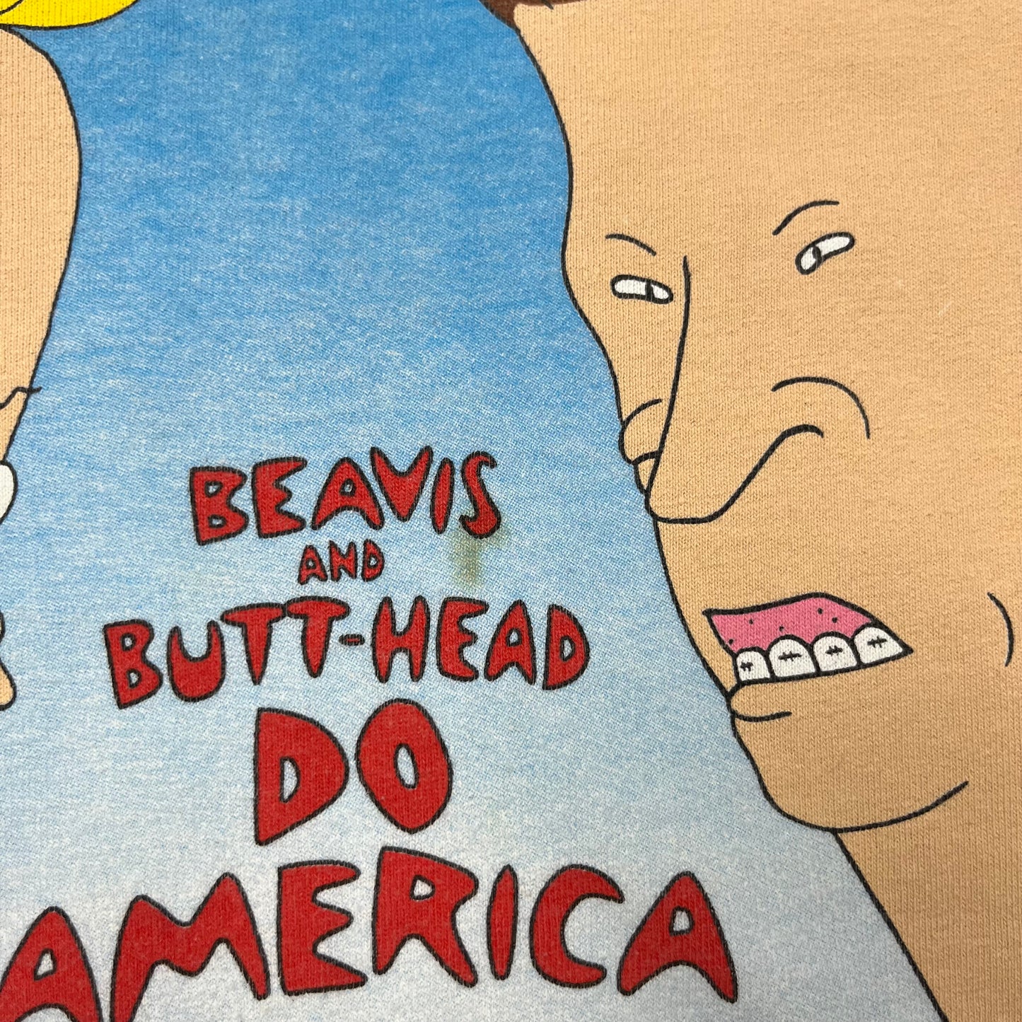 1996 Beavis & Butthead Do America Movie Promo tee / L