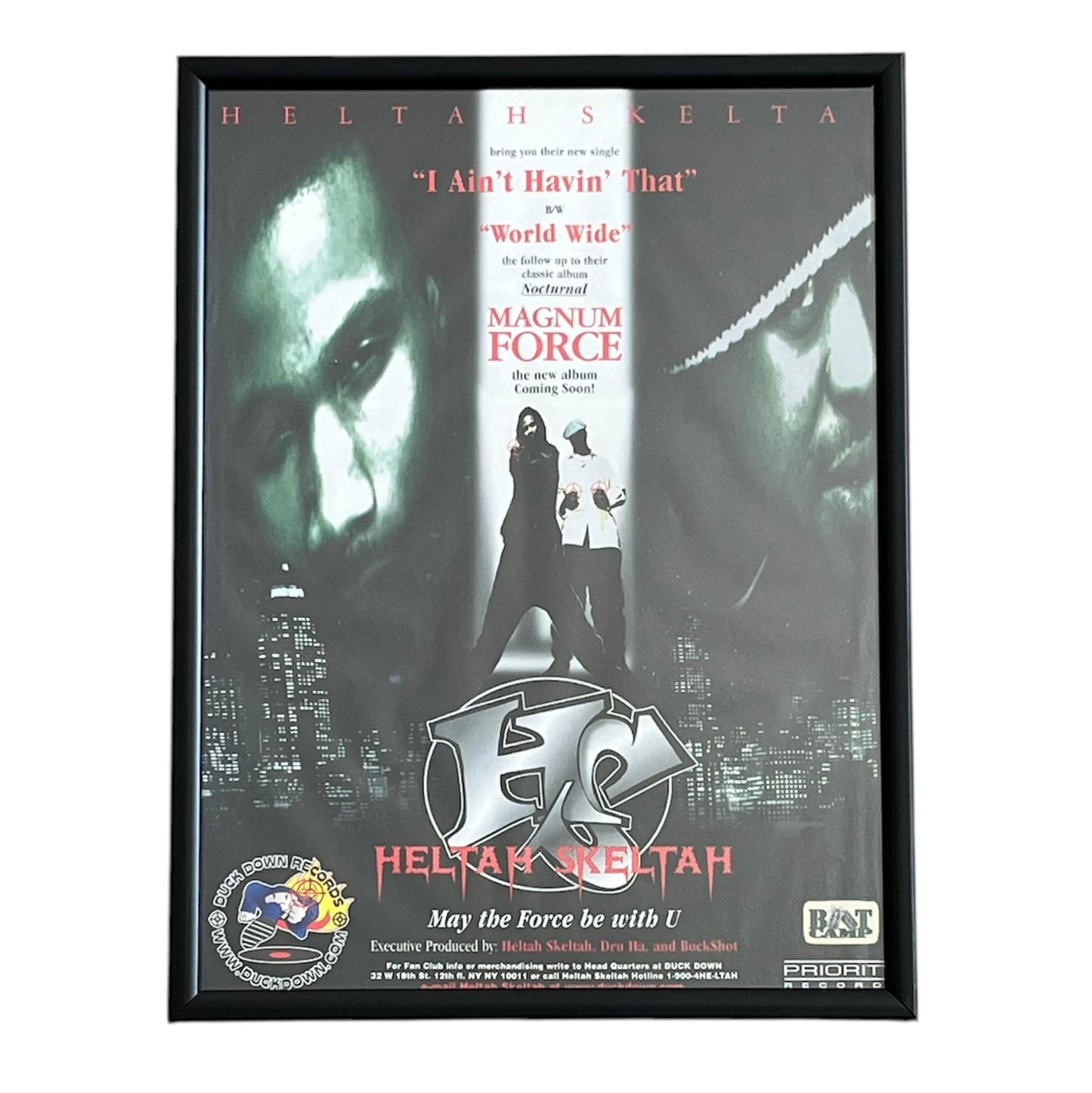 1998 HELTAH SKELTAH “MAGNUM FORCE” Album Promo framed cut out 21x28cm