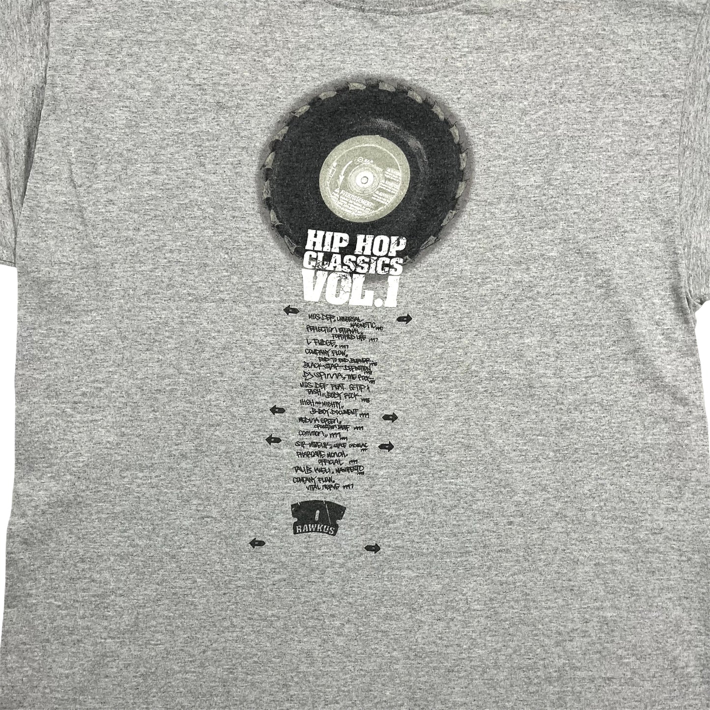 2001 RAWKUS RECORDS Hip-Hop Classics Vol. 1 Promo tee / XL
