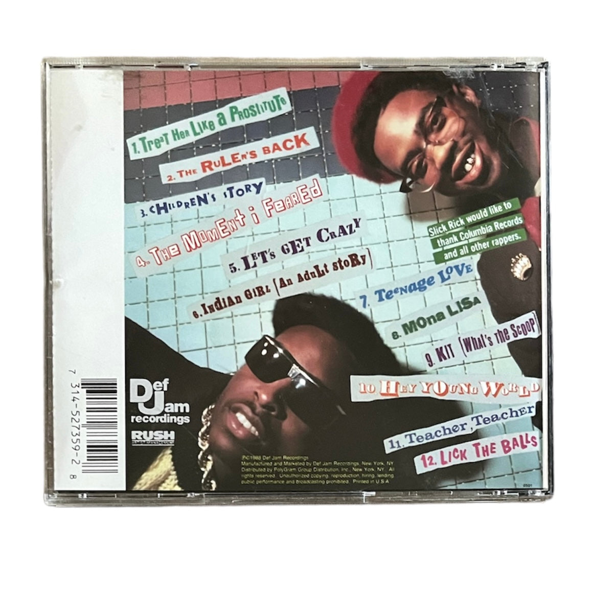 SLICK RICK - THE GREAT ADVENTURES OF SLICK RICK - 1988 (CD)