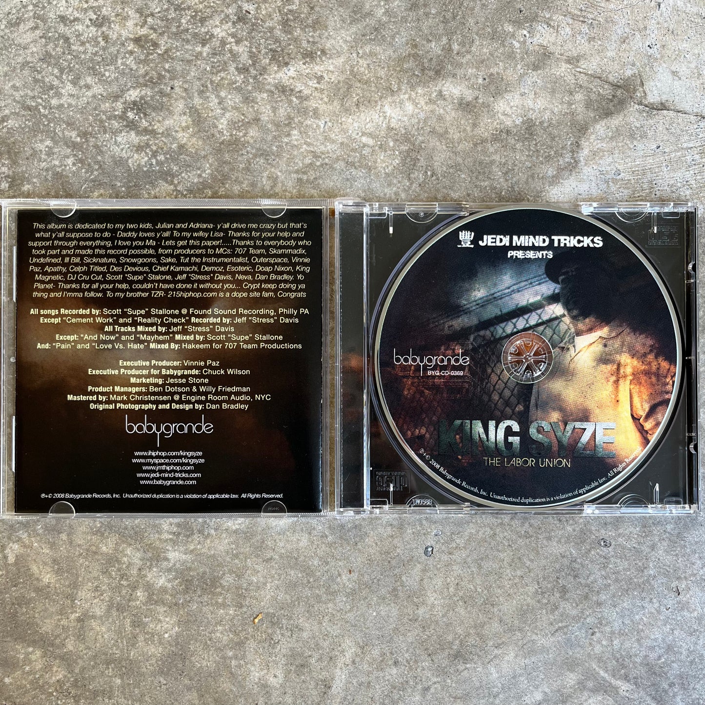 KING SYZE - THE LABOUR UNION - 2008 (CD)