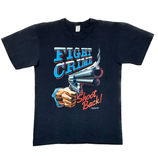 1994 FIGHT CRIME SHOOT BACK Single Stitch Tee - L