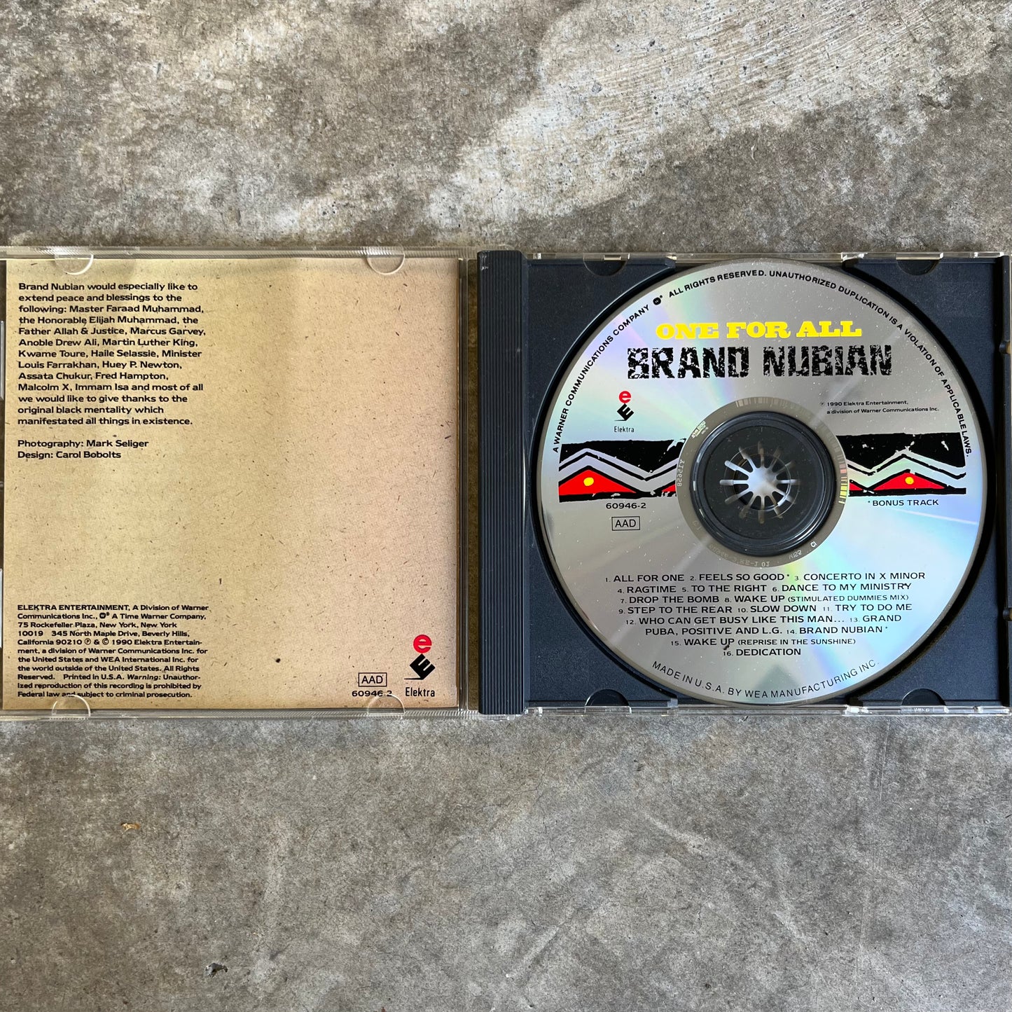 BRAND NUBIAN - ONE FOR ALL - 1990 (CD)