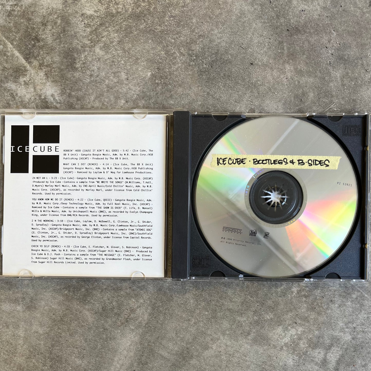ICE CUBE - BOOTLEGS AND B SIDES - 1994 (CD)