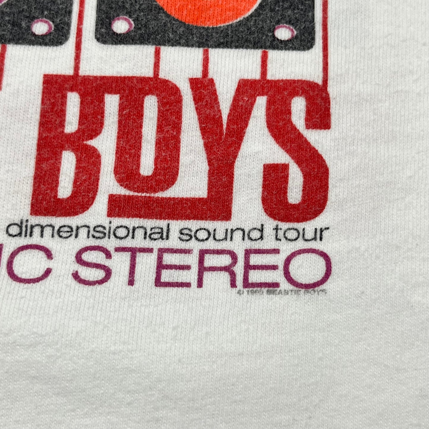 1995 BEASTIE BOYS Quadraphonic Stereo Tour Promo tee / XL