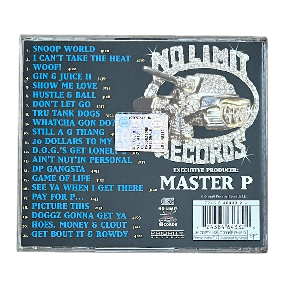 SNOOP DOGG - DA GAME IS TO BE SOLD NOT TO BE TOLD - 1998 (CD)