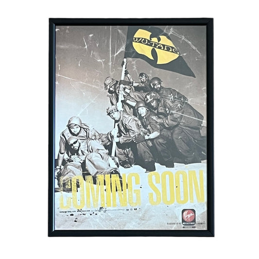 2001 WU-TANG CLAN “Iron Flag” Album Promo framed cut out 21x28cm