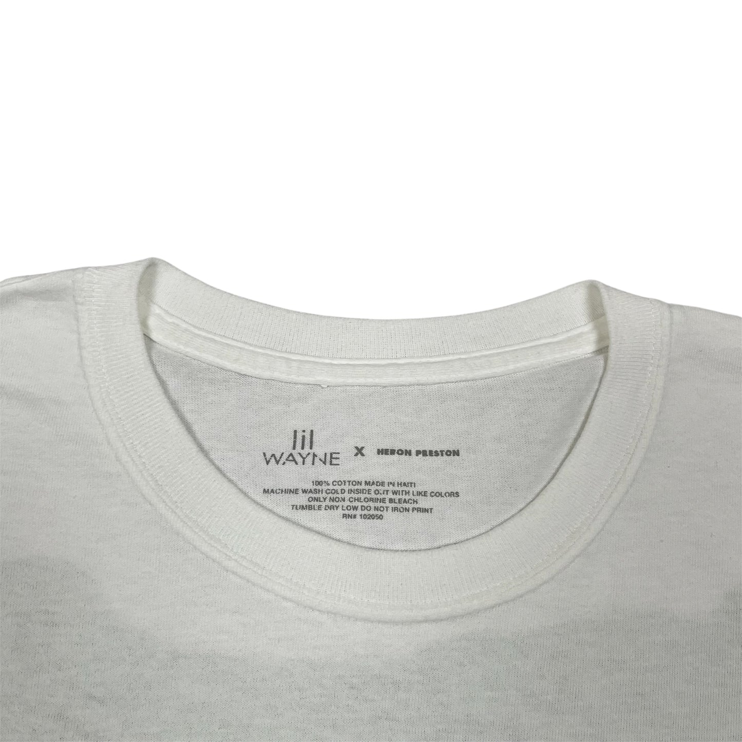 2018 LIL’ WAYNE Tha Carter V Heron Preston Promo tee / XL