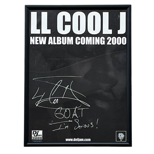 2000 LL COOL J “G.O.A.T.” Album Promo framed cut out 21x28cm