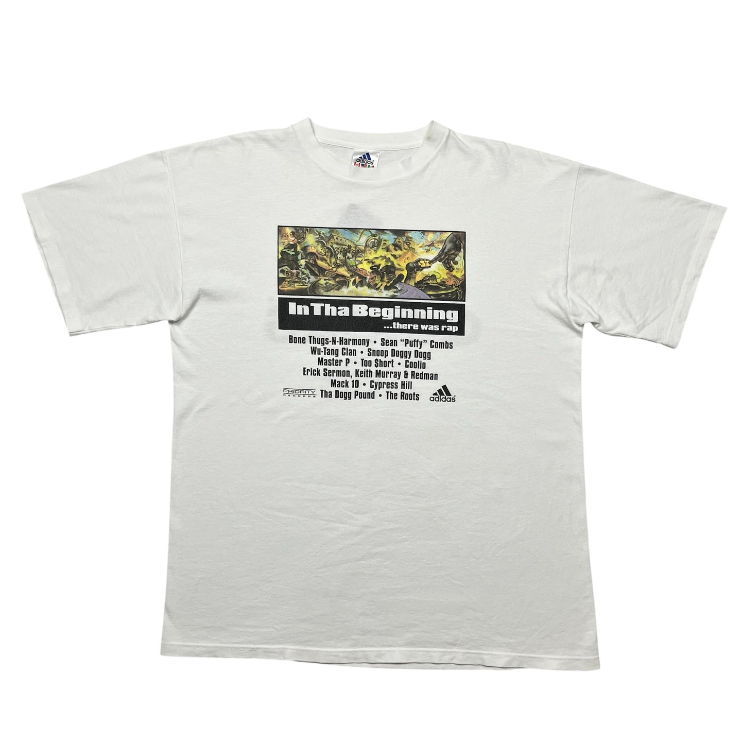 1997 Adidas PRIORITY RECORDS In Tha Beginning There Was Rap Promo tee / XL
