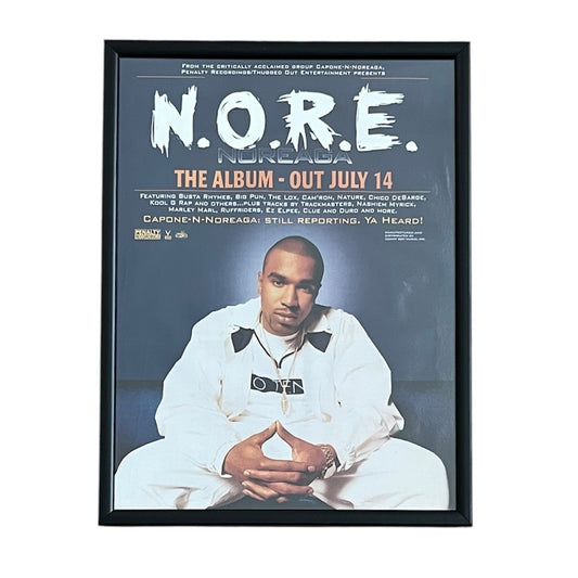 1998 NOREAGA “N.O.R.E.” Album Promo framed cut out 21x28cm