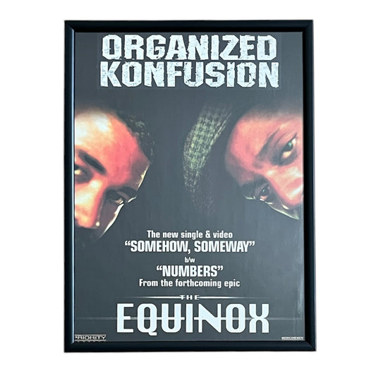 1997 ORGANIZED KONFUSION “EQUINOX” Album Promo framed cut out 21x28cm