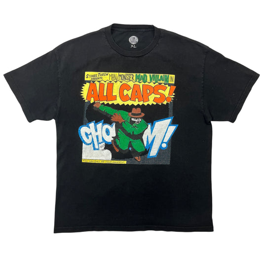 Y2K STONES THROW MF DOOM All Caps Promo tee / XL