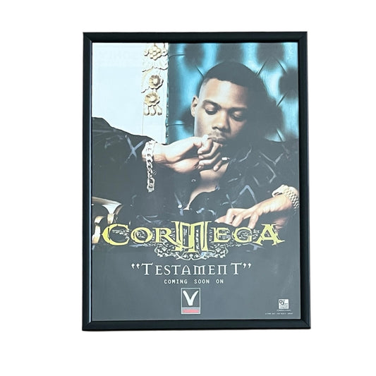 1998 CORMEGA “TESTAMENT” Album Promo framed cut out 21x28cm