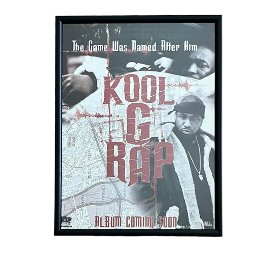 2001 KOOL G RAP “The Giancana Story” Album Promo framed cut out 21x28cm