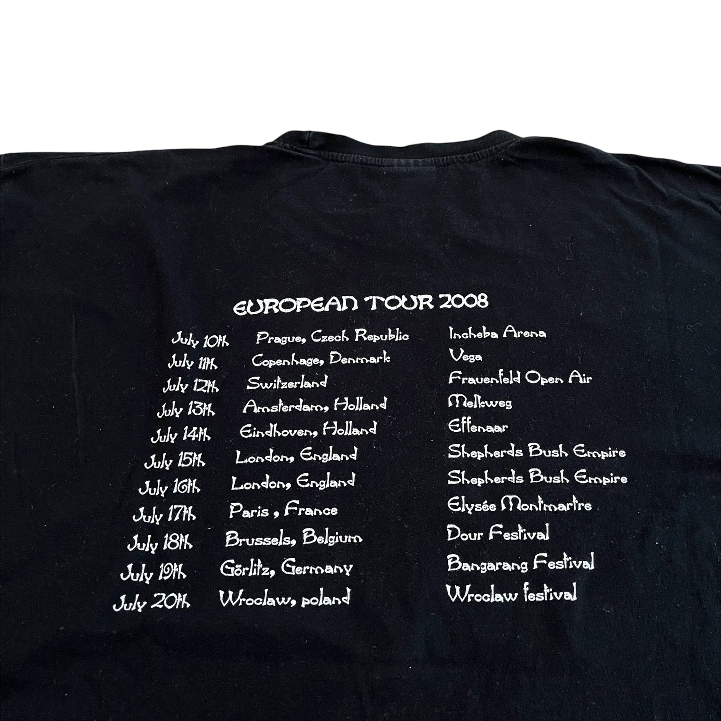 2008 WU-TANG CLAN EU Tour Promo Tee / XL-XXL