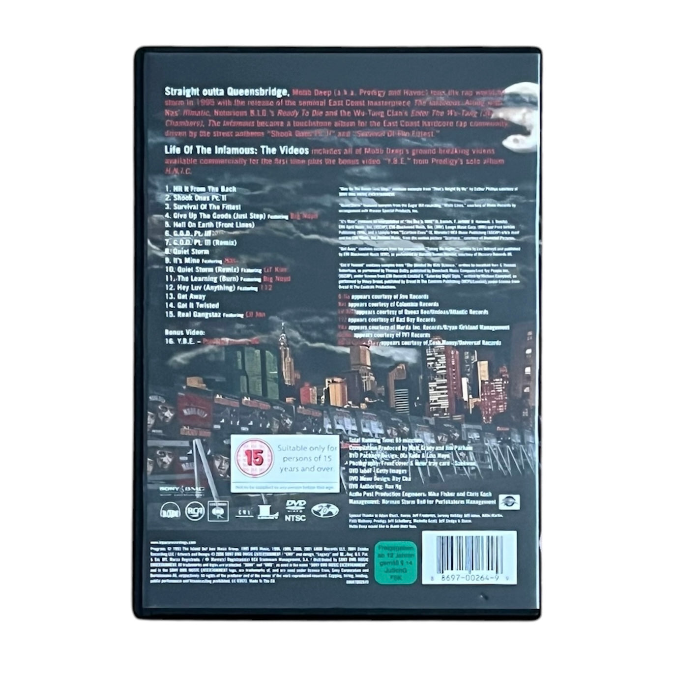 2001 MOBB DEEP “Life Of The Infamous…The Videos” DVD