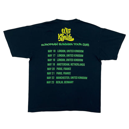 2011 WIZ KHALIFA Rolling Papers Eu Tour tee / L