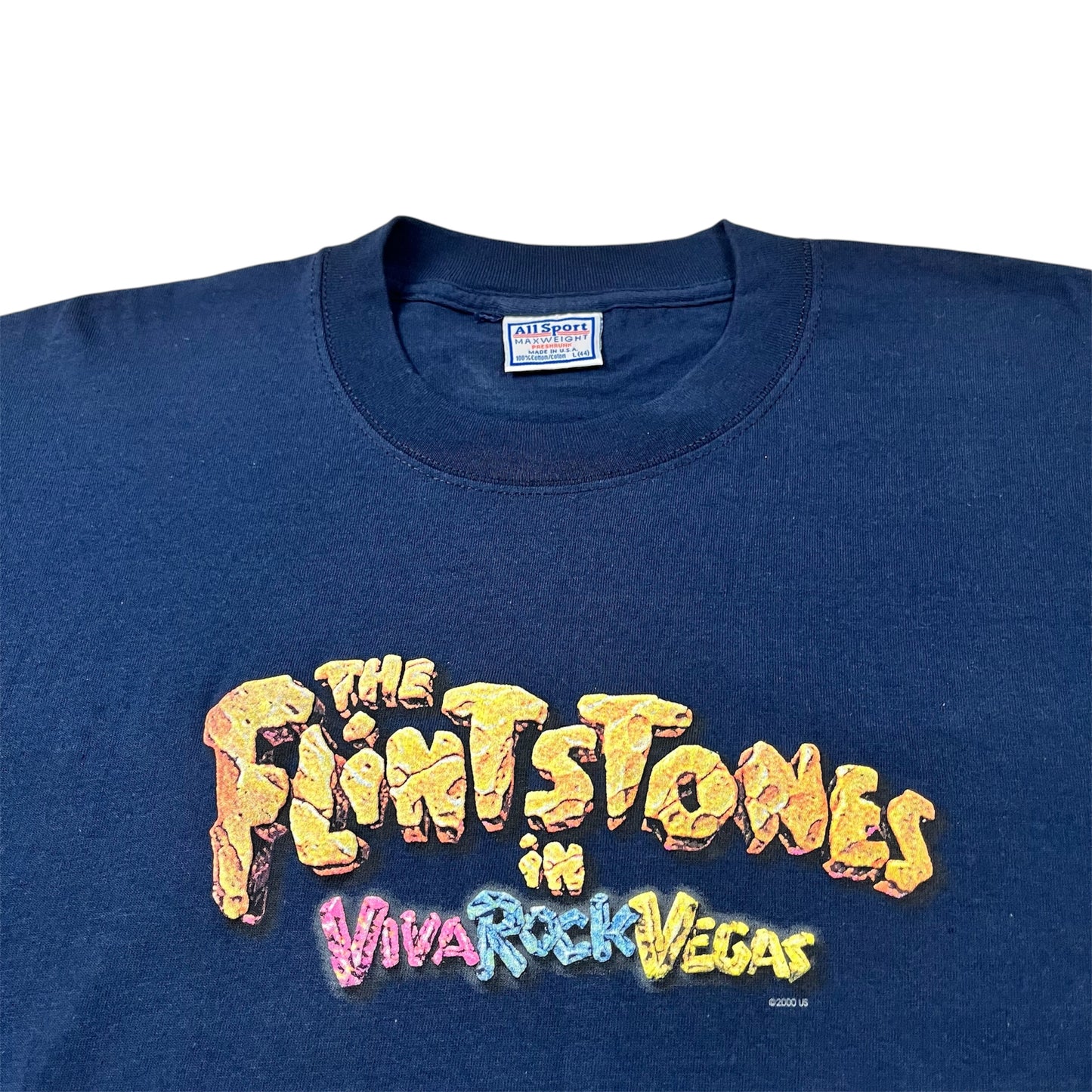 2000 THE FLINTSTONES In Viva Rock Vegas Movie Promo single stitch tee / L