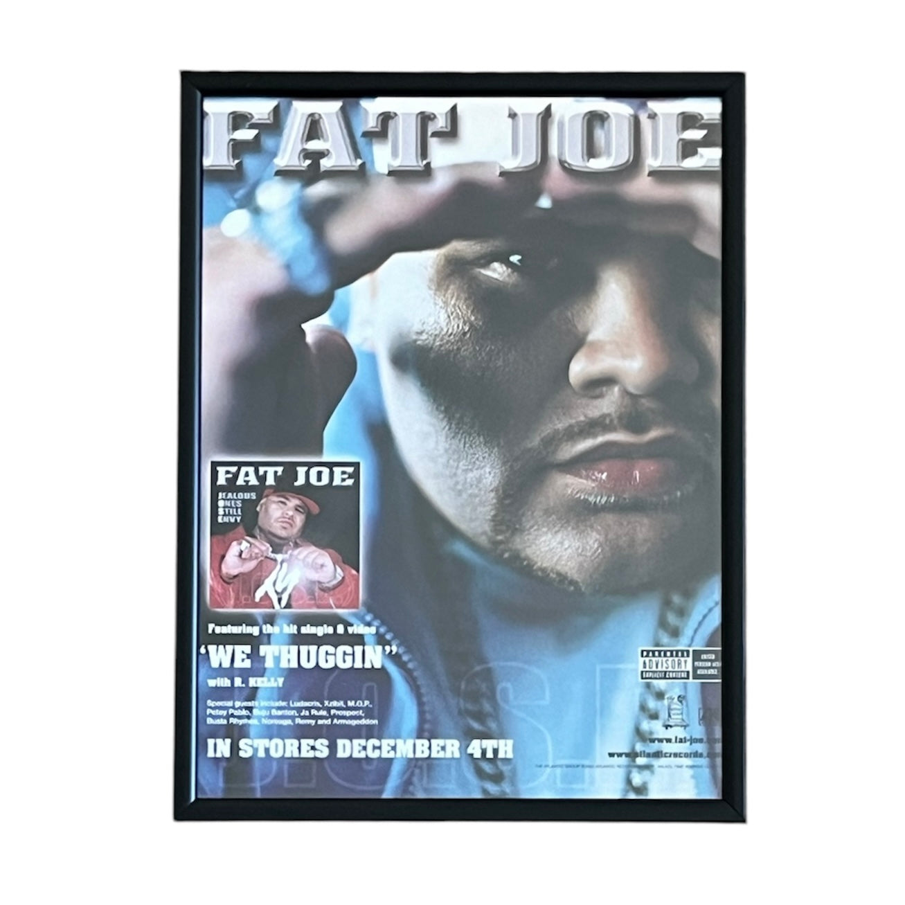 2001 FAT JOE “J.O.S.E.” Album Promo framed cut out 21x28cm