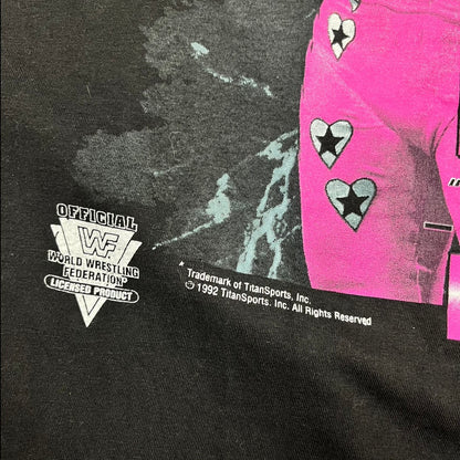 1992 Bret “Hitman” Hart WWF Wrestling Promo Tee / L