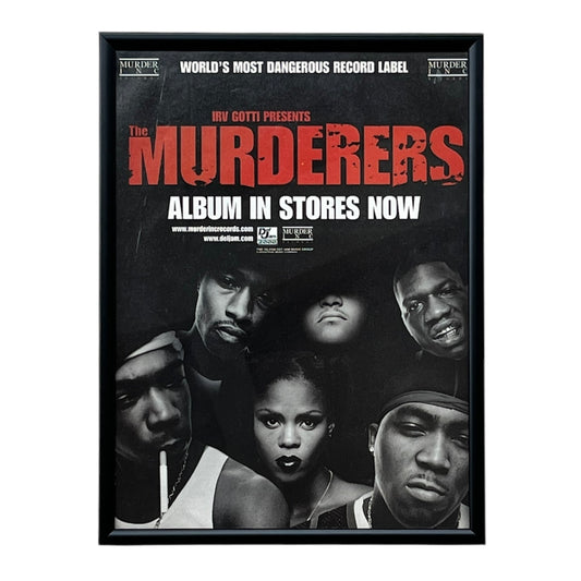 2000 IRV GOTTI Presents “The Murderers” Album Promo framed cut out 21x28cm