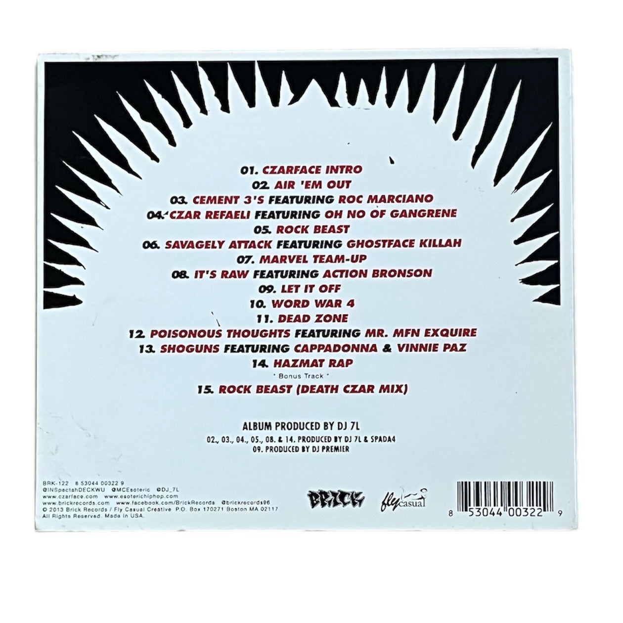 7L, ESOTERIC, INSPECTAH DECK - CZARFACE - 2013 (CD)