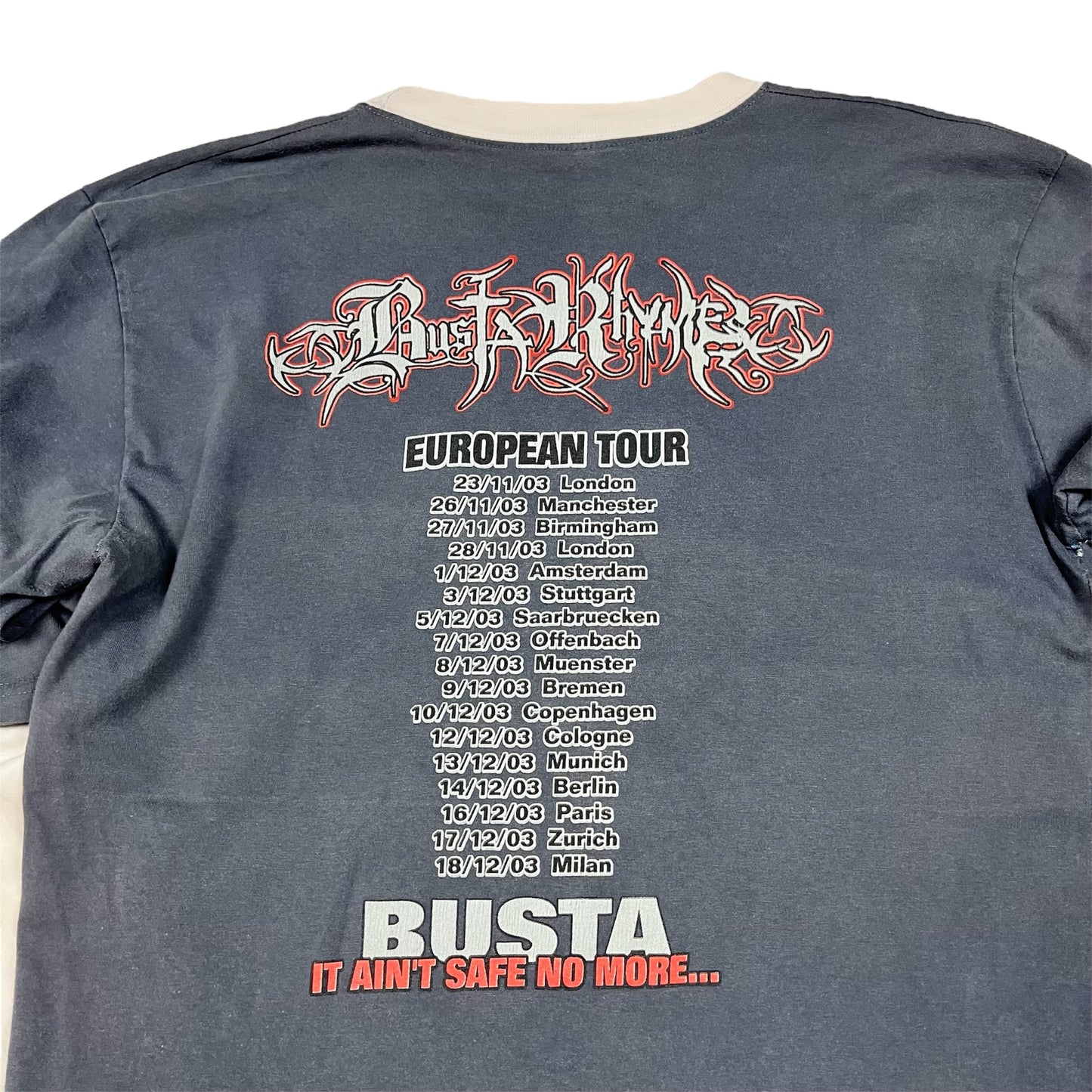 2003 BUSTA RHYMES “IT AIN’T SAFE NO MORE” Longsleeves Tee / M