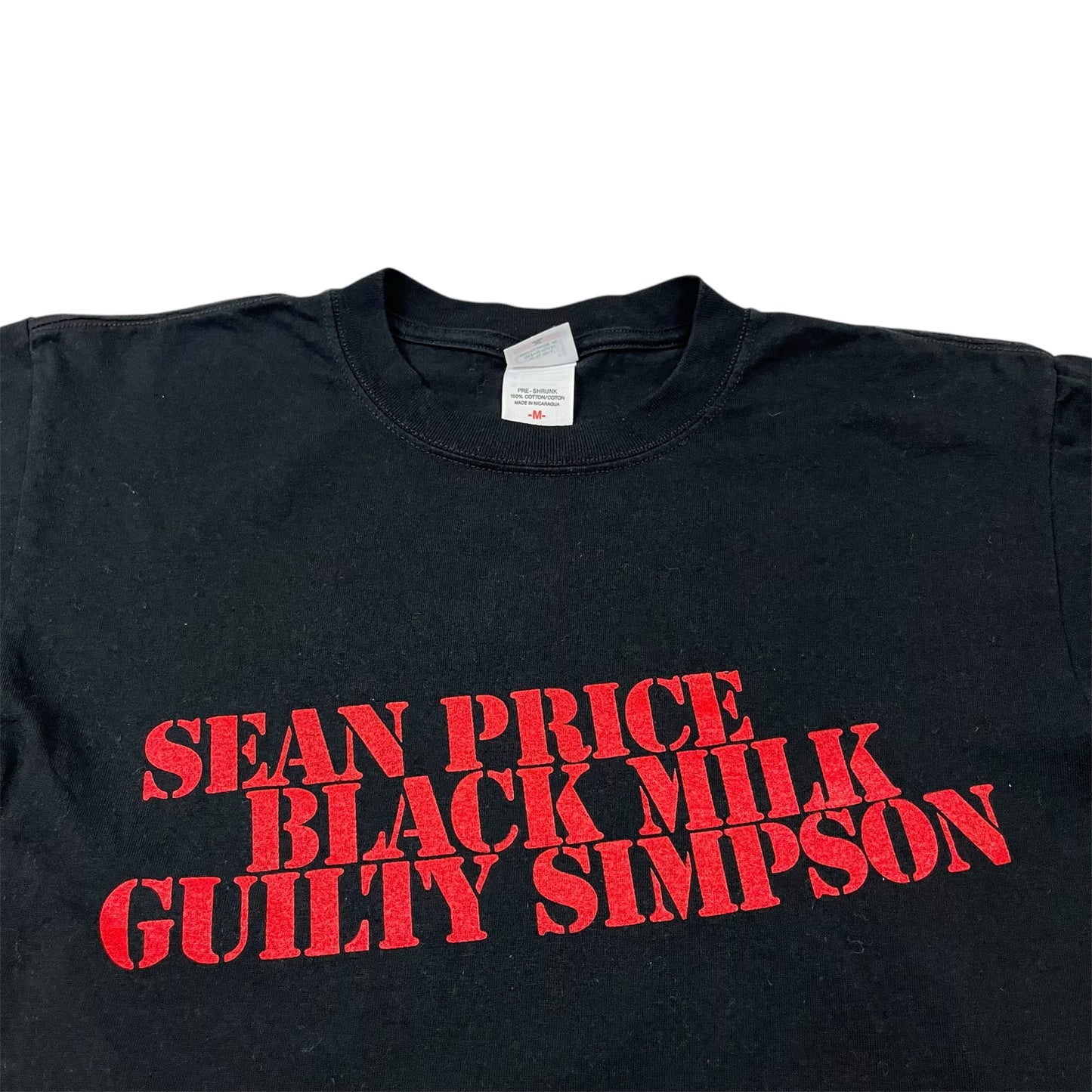 2007 SEAN PRICE BLACK MILK GUILTY SIMPSON EU Tour Promo tee / M
