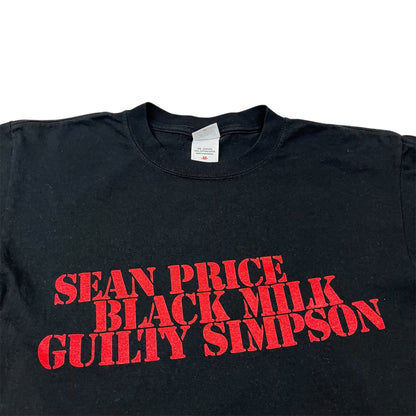 2007 SEAN PRICE BLACK MILK GUILTY SIMPSON EU Tour Promo tee / M