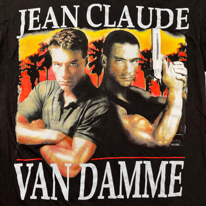 Vintage 90s JEAN CLAUDE VAN DAMME Double Impact Italian Bootleg single stitch Promo tee / XL