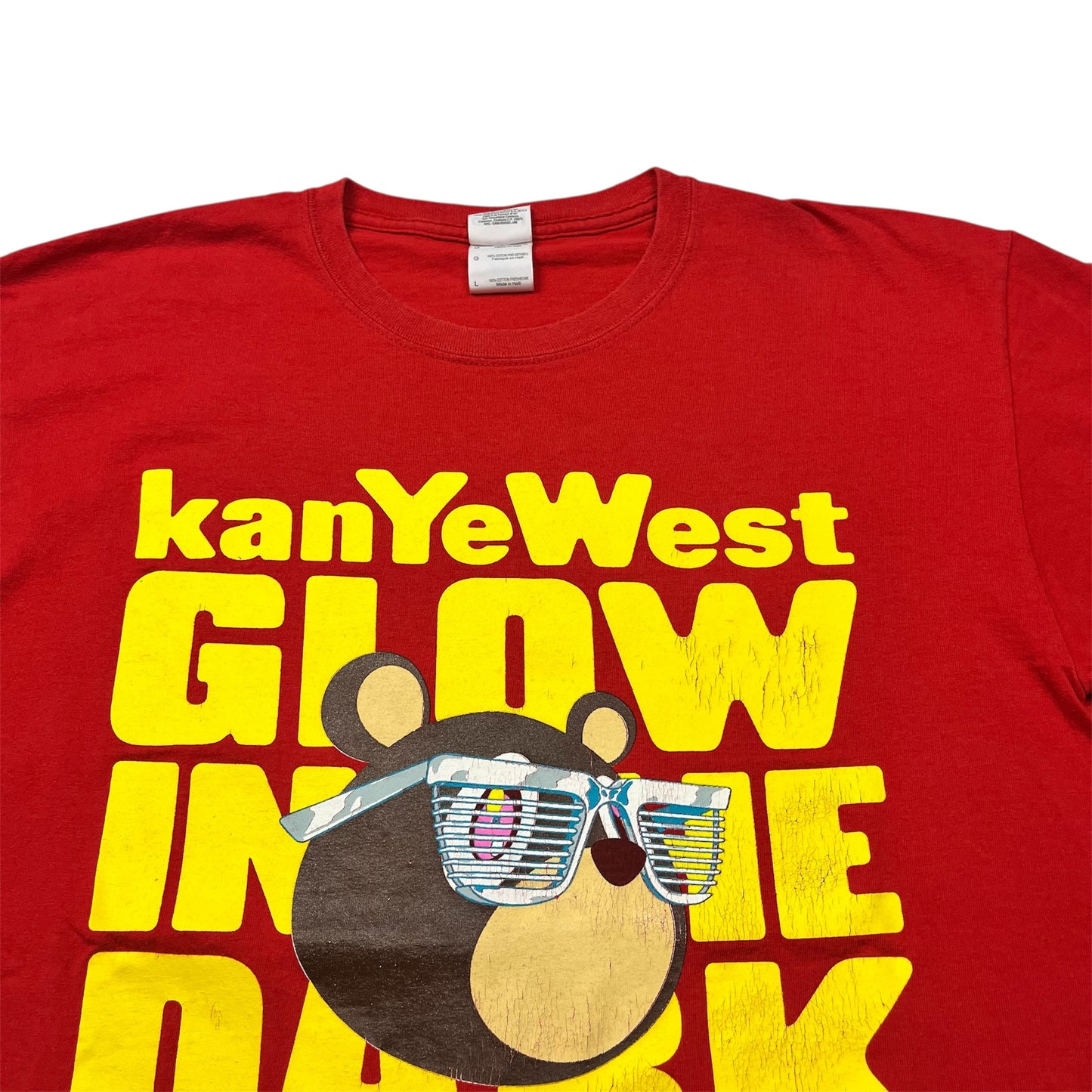 2007 KANYE WEST/TAKASHI MURAKAMI The Glow In The Dark Tour Promo tee / L