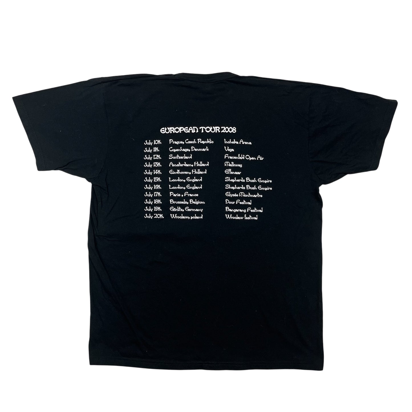 2008 WU-TANG CLAN Eu Tour Promo tee / L