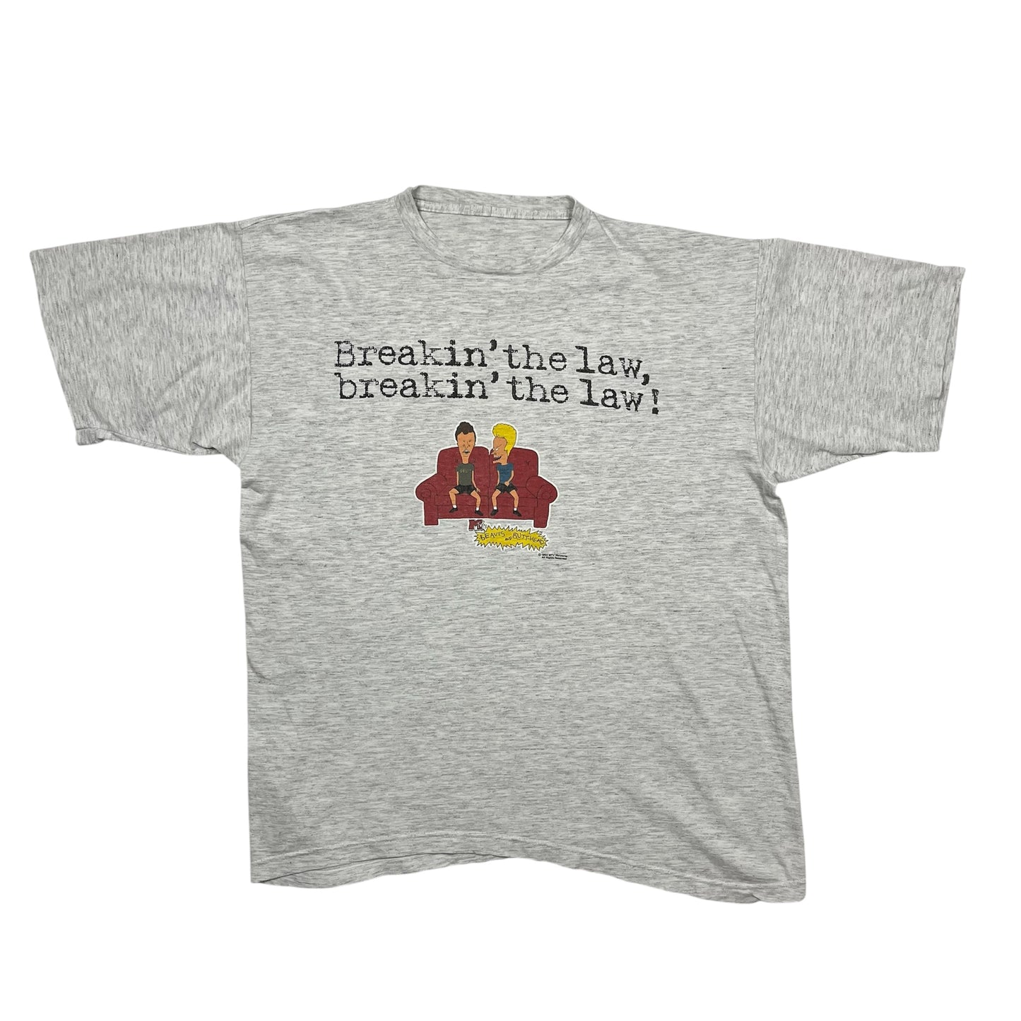 1994 Beavis & Butthead “Breakin’ The Law” TV Show Promo tee / XL