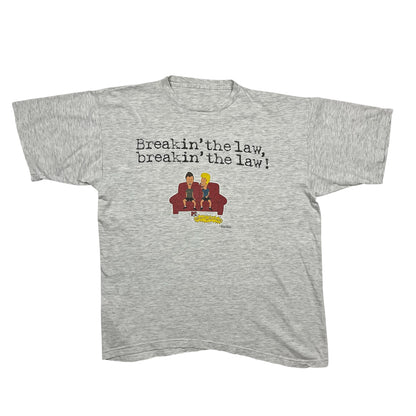 1994 Beavis & Butthead “Breakin’ The Law” TV Show Promo tee / XL