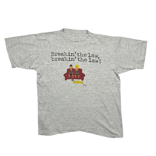 1994 Beavis & Butthead “Breakin’ The Law” TV Show Promo tee / XL