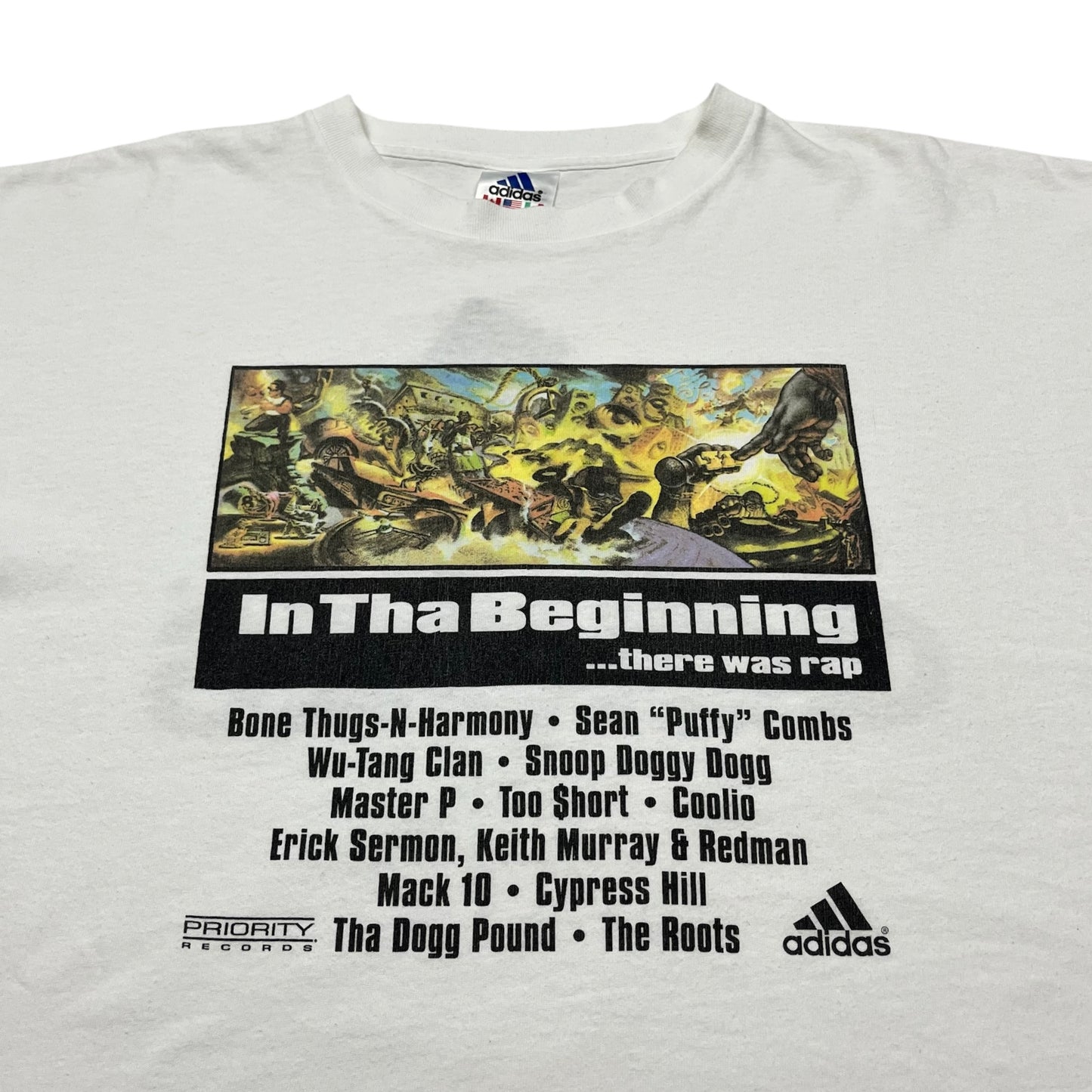 1997 Adidas PRIORITY RECORDS In Tha Beginning There Was Rap Promo tee / XL