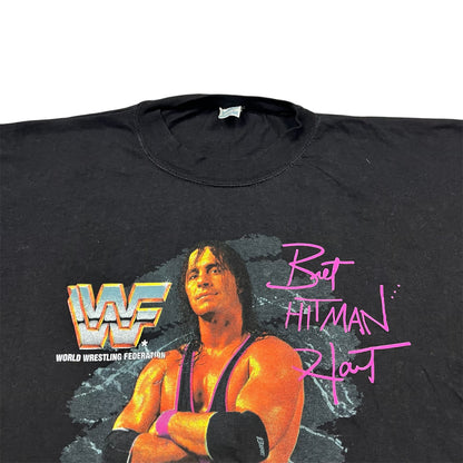 1992 Bret “Hitman” Hart WWF Wrestling Promo Tee / L