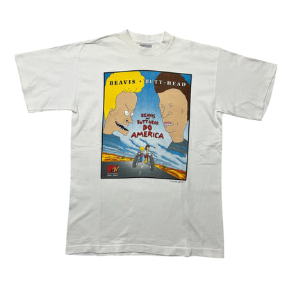 1996 Beavis & Butthead Do America Movie Promo tee / L