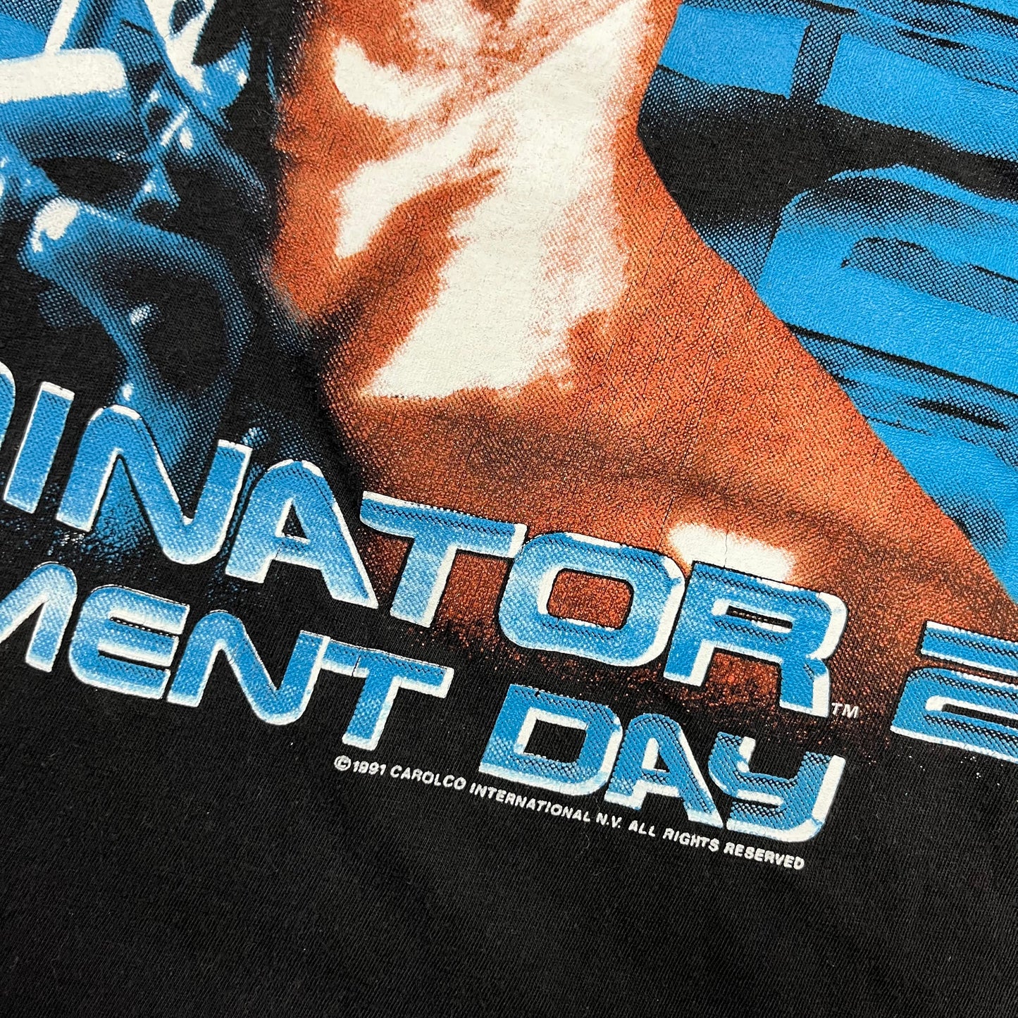 1991 TERMINATOR 2: JUDGEMENT DAY Movie Promo Tee / L