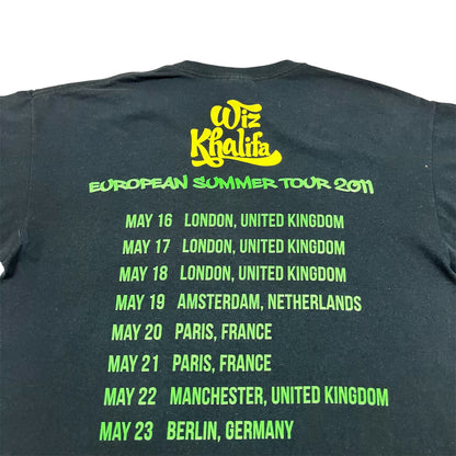 2011 WIZ KHALIFA Rolling Papers Eu Tour tee / L