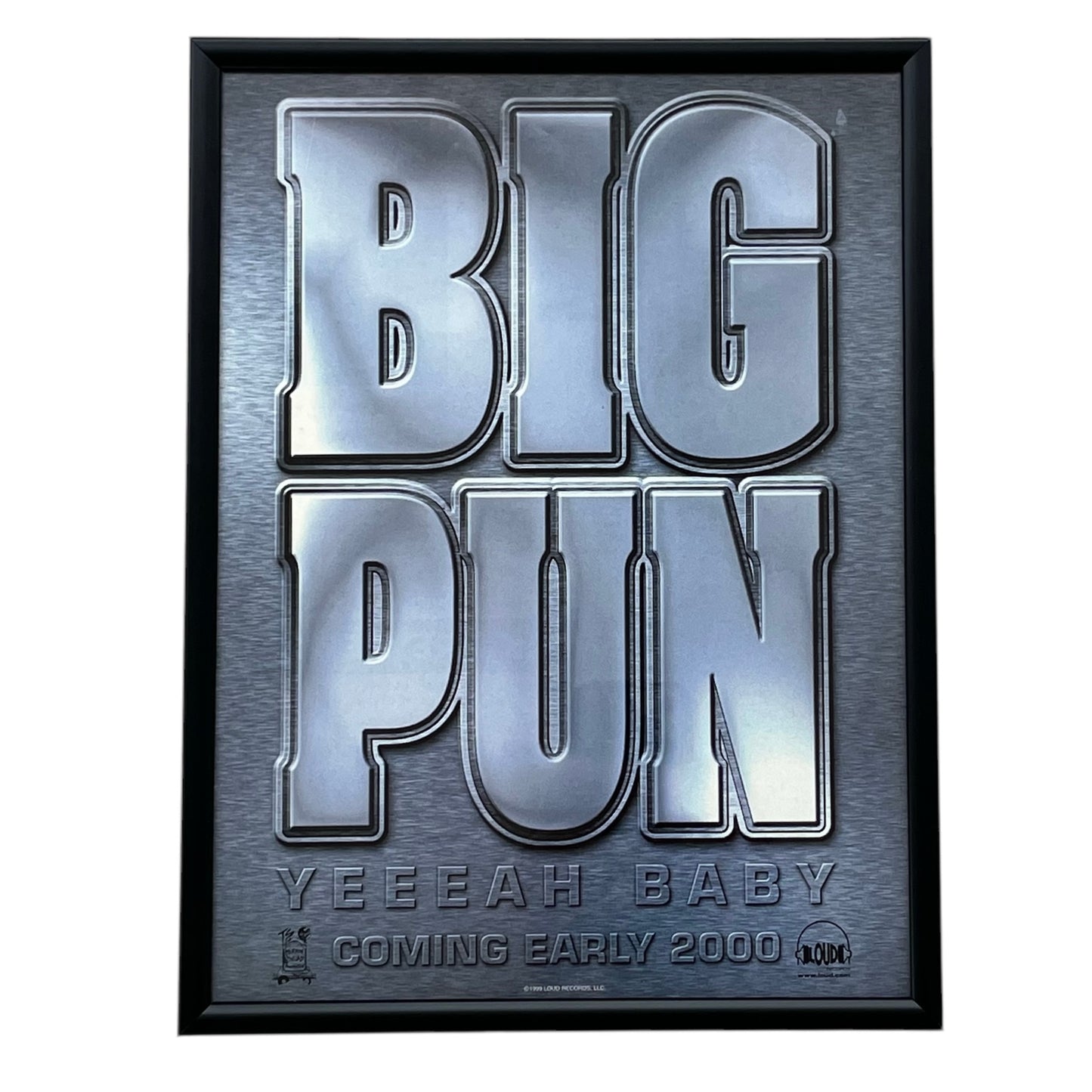 2000 BIG PUN “Yeeeah Baby” Album Promo framed cut out 21x28cm